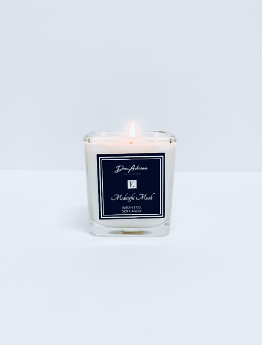 DavAdrian Collection Midnight Musk Small Cube Candle - Kaelyn & Co.